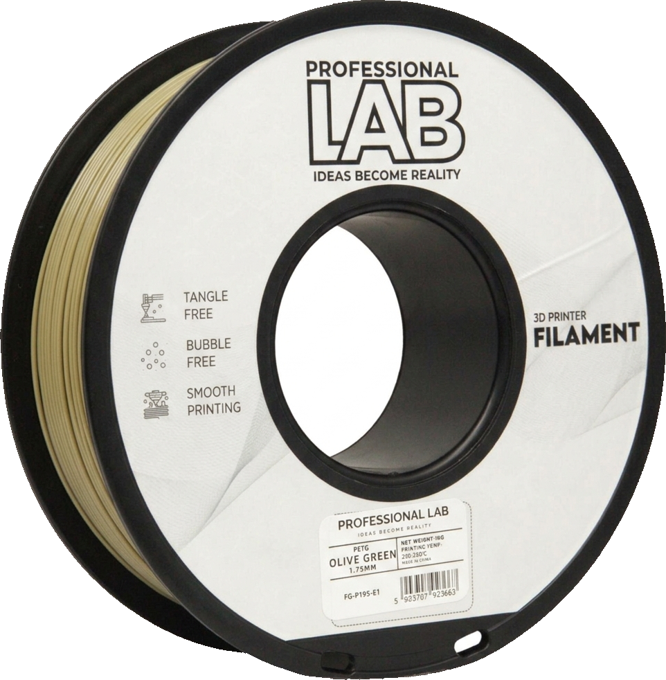 Professional Lab Filament PETG olivově zelená 1.75mm 1kg