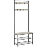 Šatna Grau, šedá, černá, 70 cm, 175 cm, 32 cm