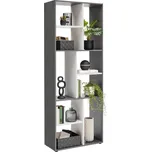 Regal Ibiza antracit/bílá, antracitová, bílá, 71 cm, 186 cm, 33 cm