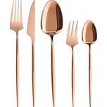 Sada příborů Elegance, 20-dílná, měděné barvy