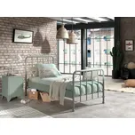 Postel pro děti a mládež Bronxx zelená matní, zelená, 90 cm, 200 cm