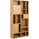 Regál Rangoon dyha, přírodní barvy, 90 cm, 180 cm, 30 cm