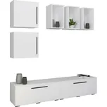 Obývací stěna Arila, 7- dílna, š: 190cm, bílá, 190 cm, 200 cm, 40 cm