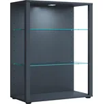 Vitrína Glasol, antracitová, antracitová, 70 cm, 90 cm, 35 cm