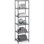 Regál 'Bookcase' Šedá/Černá, šedá, černá, 40 cm, 177,3 cm, 30 cm