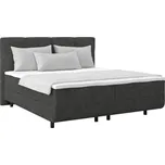 Čalouněná posteľ London 160/200 cm, tmavě šedá, tmavě šedá, 160 cm, 200 cm