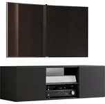 Nízká komoda Jusa š: 115cm, černá, černá, 115 cm, 40 cm, 36 cm