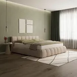 Čalouněná postel Marija 180x200 cm, hnědá, světle hnědá, 180 cm, 200 cm