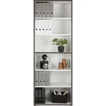 Regál Keflavik -Exklusiv-, šedá, bílá, 84,5 cm, 226,5 cm, 41,5 cm