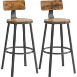 Sada Barových Židlí Vasagle, hnědá, černá, 54 cm, 99 cm, 54 cm