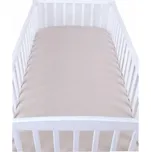 Mušelínové prostěradlo s gumkou 60x120 cm - béžová