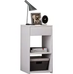 Noční stolek Sledo Maxi v bílé barvě, bílá, 35 cm, 65 cm, 35 cm