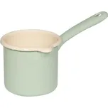 Smaltovaná konvička na mléko - 0,75 l - světle zelená