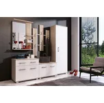 Šatna Lento, dub Sonoma/bílá, bílá, Sonoma dub, 192 cm, 179 cm, 34 cm