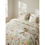Sinsay - Bavlněná sada povlečení s květy - vícebarevná - 410GS-MLC - 410GS-MLC-ONE