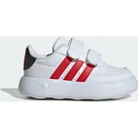 ADIDAS Boty Breaknet 2.0 Kids 23 BÍLÁ|ČERVENÁ|ŠEDÁ