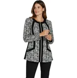 Dámská černá halenka s třičtvrtečním rukávem POLI Barva: Černá, Velikost: XL