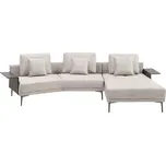 Sedací souprava Donna béžová/šedá, šedá, béžová, 345 cm, 68 cm, 176 cm