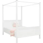 Postel S Nebesy Marilou, bílá, 140 cm, 200 cm