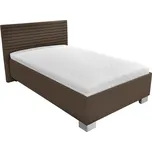 Čalouněná Postel Como 120x200, hnědá, hnědá, 120 cm, 200 cm