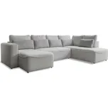 Rohová sedačka Holly U, oboustranná, béžová/tm.béžová, béžová, 331 cm, 210 cm