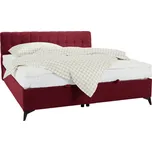 Kontinentální postel Magic, 180x200cm,červená, červená, 180 cm, 200 cm