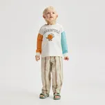 Reserved - Bavlněné tričko s dlouhými rukávy - krémová - 029HS-01X - 029HS-01X-110