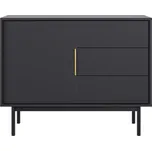 Komoda Aviv, černá, 104 cm, 82 cm, 39 cm