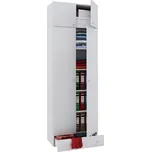 Víceúčelová skříň Vandol nástavba se zásuvkou, bílá, 70 cm, 238 cm, 39 cm