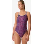 ARENA Dámské jednodílné plavky Snakeskin 40 MODRÁ|ČERVENÁ