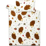 SVITAP sleep well Povlečení mikroflanel do postýlky Ježek 90x135, 40x60 cm