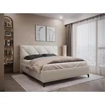 Čalouněná postel Bianco 180x200, krémová, krémová, 180 cm, 200 cm