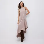 Reserved - Šaty ze směsi lyocellu - béžová - 852KB-08X - 852KB-08X-XL