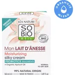SO’BiO étic Krém hedvábný hydratační s oslím mlékem BIO (50 ml) - pro všechny typy pleti včetně citlivé