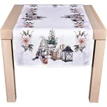 Vánoční ubrus Skřítek s lucernou CYH6060C 40x140 cm