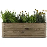 Blumfeldt High Grow Straight vyvýšený záhon, 972 L, Ergonomický, Odolný vůči povětrnostním vlivům, Otevřená základna 214728932