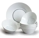 Thun 1794 Lea, kompotová souprava, modré kamínky, porcelán, 7 d., Thun