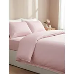 Sinsay - Saténová sada povlečení s ozdobným zakončením - pastelová růžová - 991EF-03X - 991EF-03X-ONE