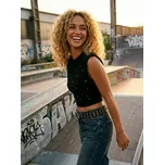 Sinsay - Crop top - černá - ZA709-99X - ZA709-99X-M