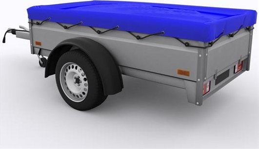 Plachta na přívěsný vozík - bez otevírání