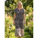 Dámské letní šaty HAJO D Kleid V Schulter Černá velikost 38