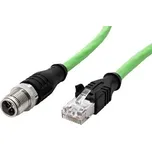 METZ CONNECT Kabel M12 8pin (M) kód X - RJ45(M), 1m - 142M2X15010