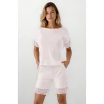Luxusní krátké pyžamo Alor ecru M - Dárková krabička