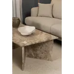 Actona Mramorový konferenční stolek Vega béžový Rozbale(v)no