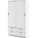 Šatní skříň Lincoln 321 121,2 cm bílá