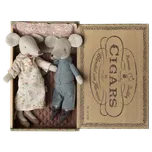 Myšky babička a dědeček v krabičce od doutníků