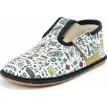 Barefoot chlapecké přezůvky Pegres, BF01 gaming, černá - 26