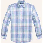 Polo Ralph Lauren Pánská Lněná Košile Custom Fit, tmavě modrá...