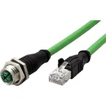 METZ CONNECT Kabel M12 8pin (F) kód X - RJ45(M), 2m - 142M2X25020