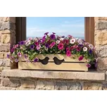 AMADEA Dřevěný obal na truhlík s ptáčky, 62x21,5x17cm, český výrobek 130614995